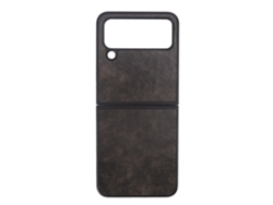 Capa De Couro Para Samsung Galaxy Z Flip 4 Capa Protectora De Tela Plegável Camuflagem Verde