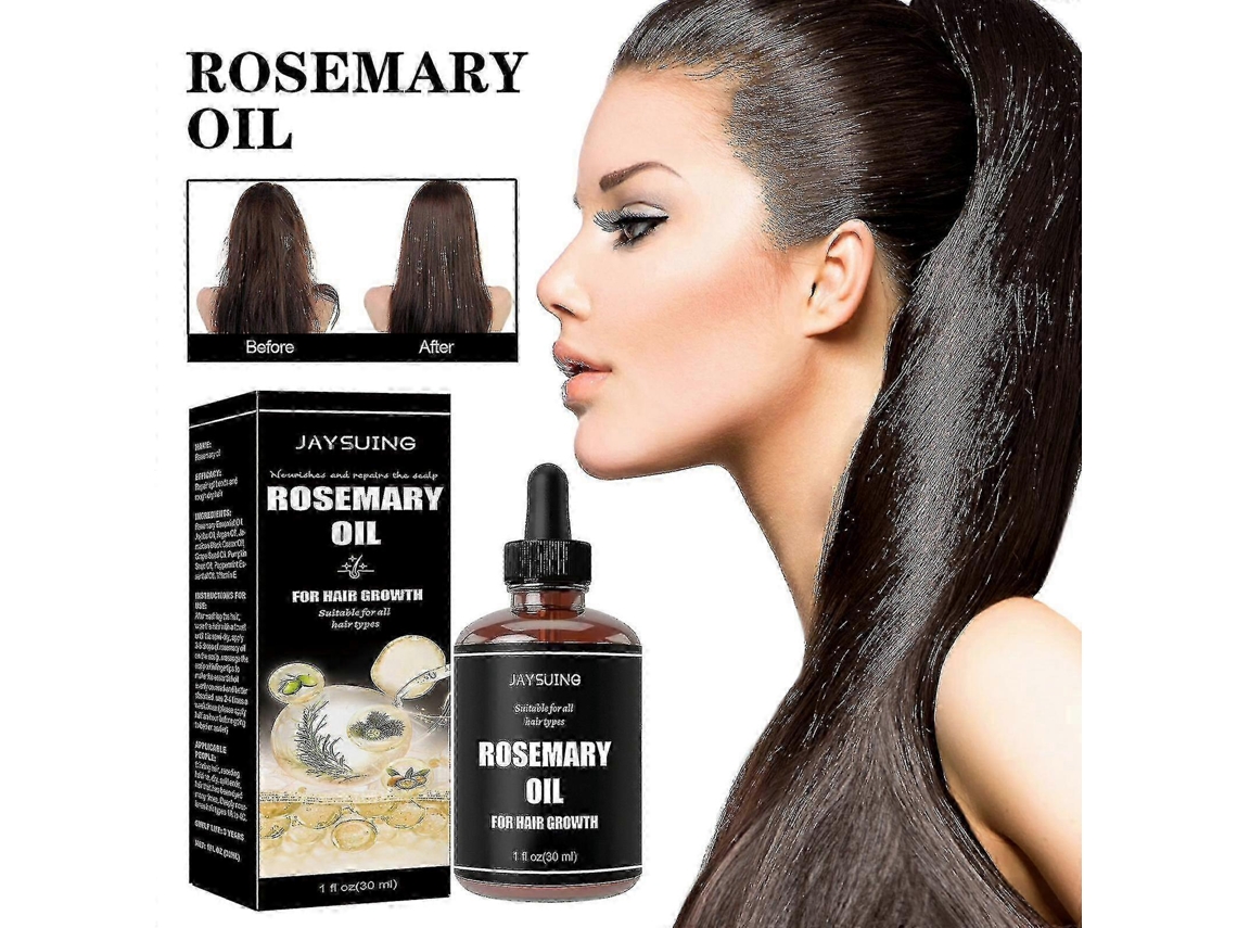Jaysuing Rosemary Thick Hair Essential Oil Thick Hair Smooth Care Repairs Damaged Hair, Dry, Frizzy Ends Bf |