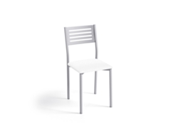 Cadeira de Cozinha Kati em Alumínio 38x86x47cm Michigan Branco FANMUEBLES