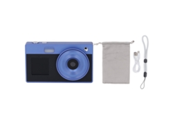 Cámara Digital Compacta De Viaje Con Doble Pantalla, 16x Zoom, 1080p Y Recargable - Cámara Para Selfies
