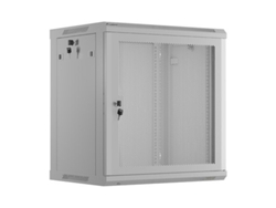 Gabinete de montaje en rack con puerta perforada gris de 19 12U, 600 x 450, de Lanberg (paquete plano)
