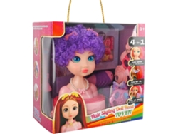 Cabeza de peluquero y maquillador infantil, juguete de peluquería con accesorios Vayotoy