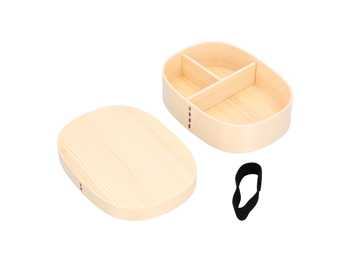 Fiambrera De Madera De 1200 Ml Para El Almuerzo De Los Niños, La Oficina, Camping, Picnics Y Viajes.