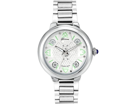VEANXIN Relojes con esfera hueca Reloj de pulsera impermeable de moda-Blanco S