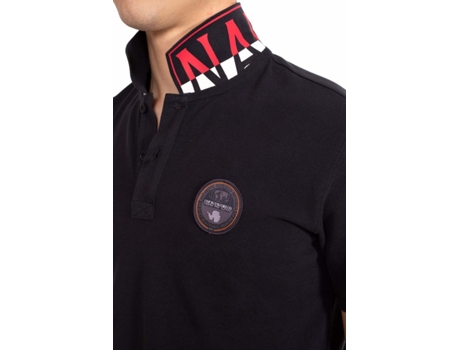 Polo de Hombre NAPAPIJRI Algodón Negro (M)