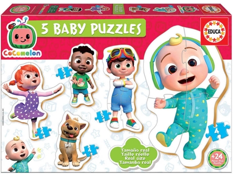 Puzzle EDUCA 5 Baby Puzzles Cocomelon (Edad Mínima: 2 Años - 0 Piezas)