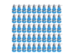 50 Piezas Conector Banana 4mm Accesorios Prueba Eléctrica Azul Duradero