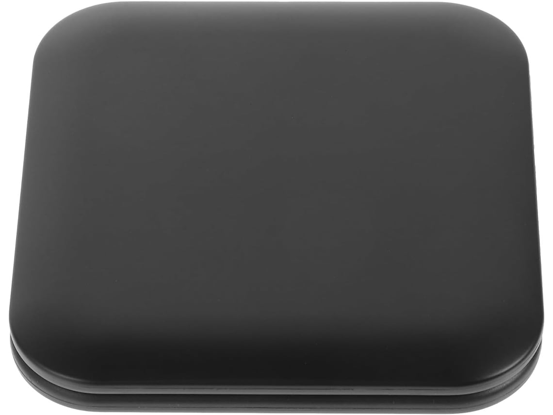 Espelho Compacto Dobrável Preto Com Aumento De 7x, Pequeno Espelho De Bolso Para Maquiagem.