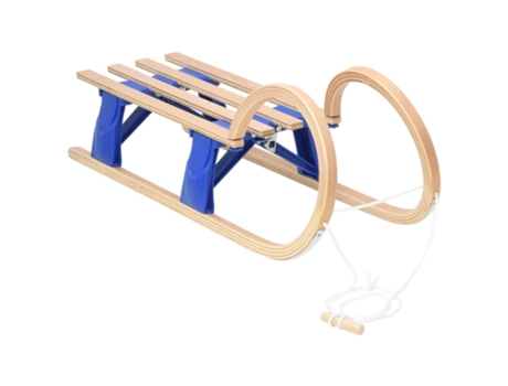 vidaXL Trineo plegable de madera contrachapada 110 cm