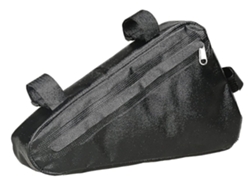 Bolsa impermeable para manillar de bicicleta, 1,5 l, ajustable, triangular, color negro, SAISIYIKY