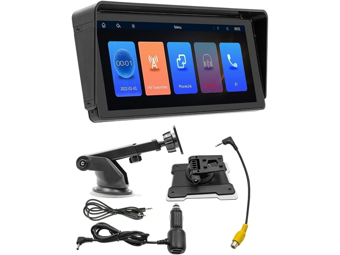 1 Juego De Radio Portátil Para Coche Android Sin Carplay Con Pantalla Táctil De 26 Cm