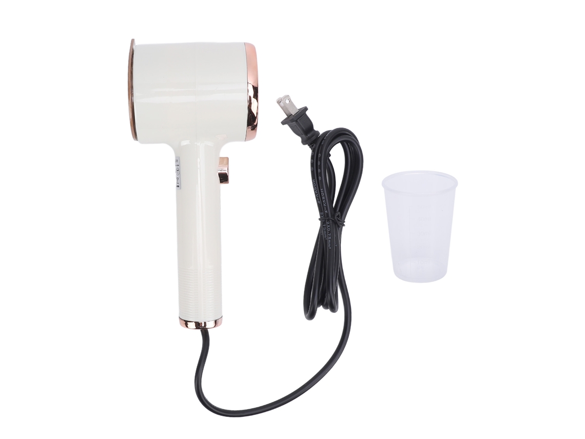 Máquina De Vapor Portátil Para Viagens De Passar Roupa A Seco E Molhado Com Placa De Titânio Us Plug Branco