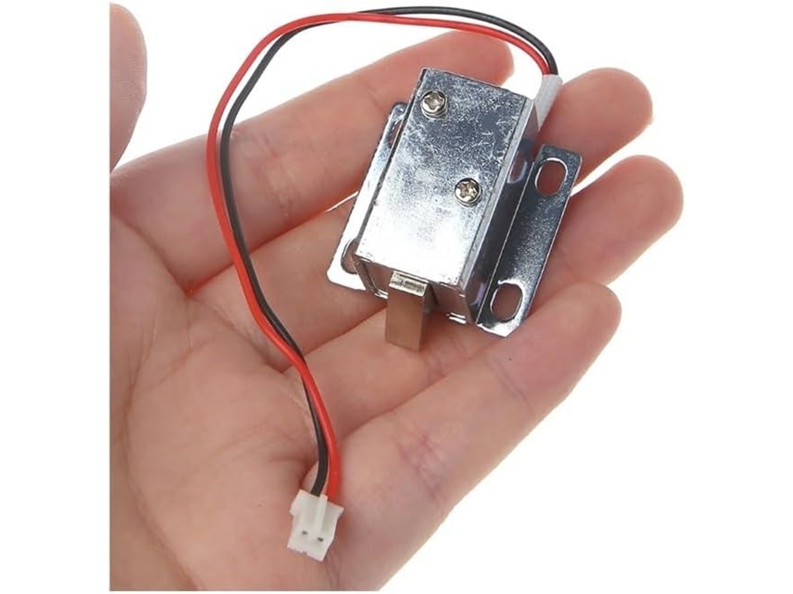 Cerradura Electromagnética De Solenoide De 12 V Y 0,4 A For Cajón Para Uso Doméstico E Profissional Com Acabamento