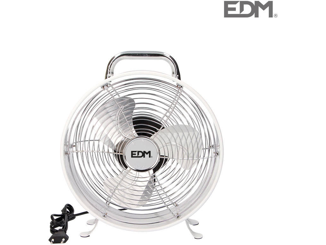 Ventilador Mesa EDM Blanco 30W 20 Cm
