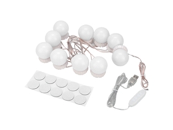 Kit de luces LED para espejo ajustables con 3 temperaturas de color y USB para maquillaje