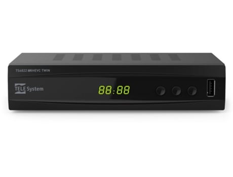 TELE System TS6822 T2HEVC TWIN Cable Full HD Negro TELESYSTEM