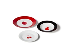 Set de Vajilla BENETTON FRUITS (Marrón - Rojo - Porcelana - 12 Piezas)