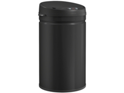 Cubo De Basura De Acero Inoxidable Negro De 30 Litros Con Sensor Infrarrojo.
