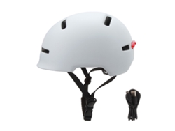 2026-casco De Bicicleta Con Luz Trasera Para Adultos Hombres Mujeres Commuting Urban Biking Cycling Blanco