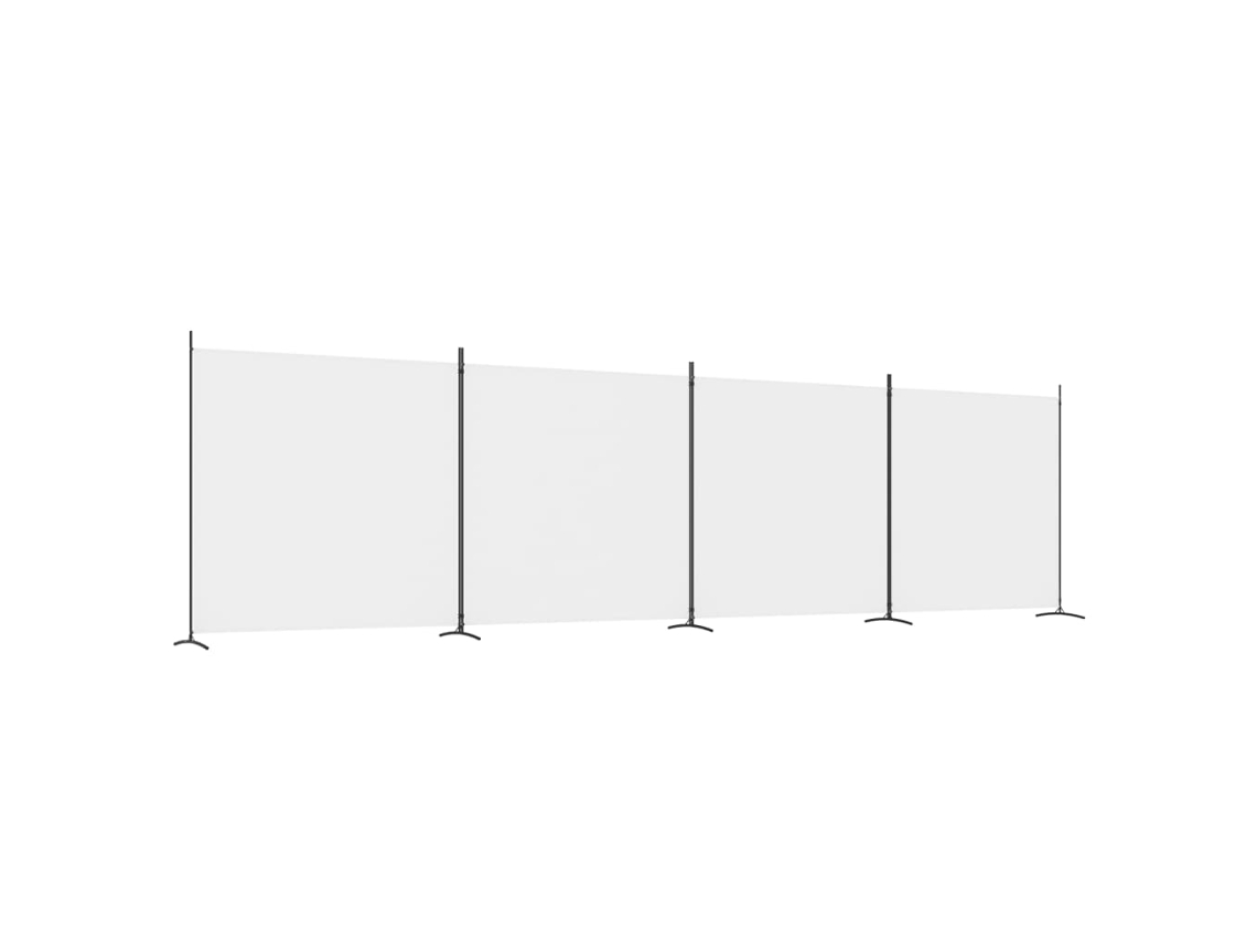 Biombo VIDAXL Blanco Tela (698x180 cm)