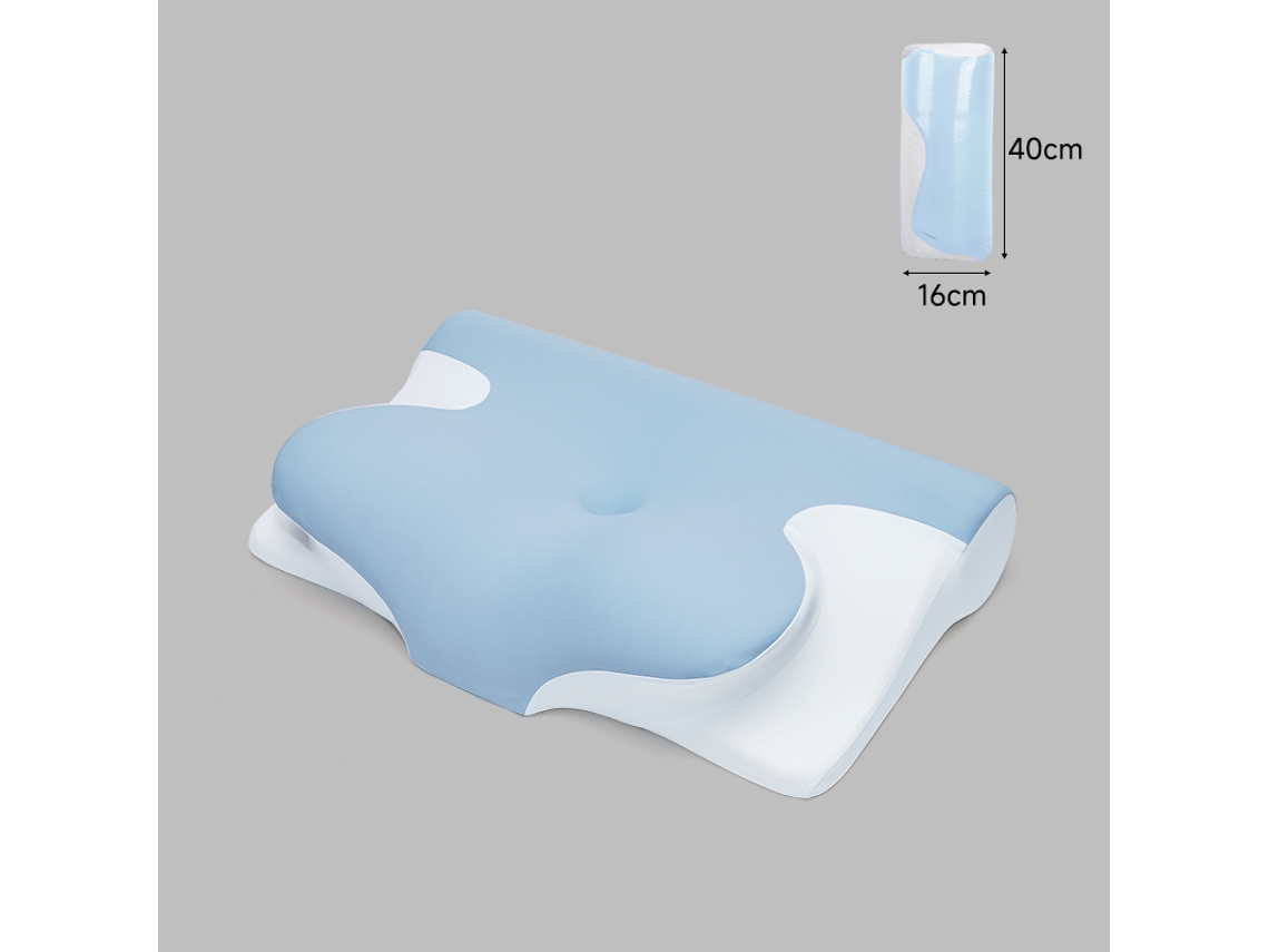 Almohada De Cuello Chrui Antironquidos Azul (azul)