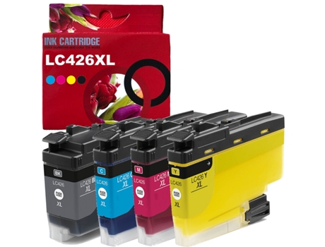Paquete 4 Cartuchos de Tinta Compatible Con Brother Lc426Xl