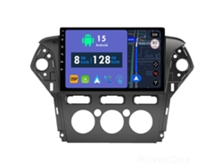 Coche Radio Android Auto Autoradio 8GB RAM 128G ROM CarPlay Navegación GPS Pantalla Táctil RoverOne para Ford Mondeo Fusion 4 2006 - 2010 