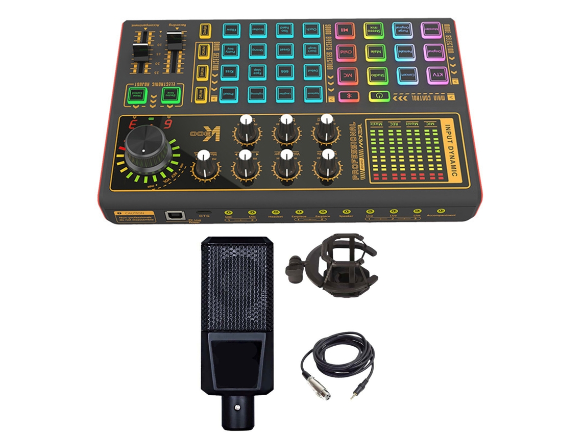 Tarjeta De Sonido Para Retransmisiones En Directo Con Reverberación, Modos De Escena Y Conectividad Bluetooth Para Karaoke Y Streaming.