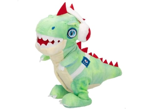 Peluche PARTY PETS dinosaurio DJ Rex bailarín interactivo (28x12x29x29 cm)