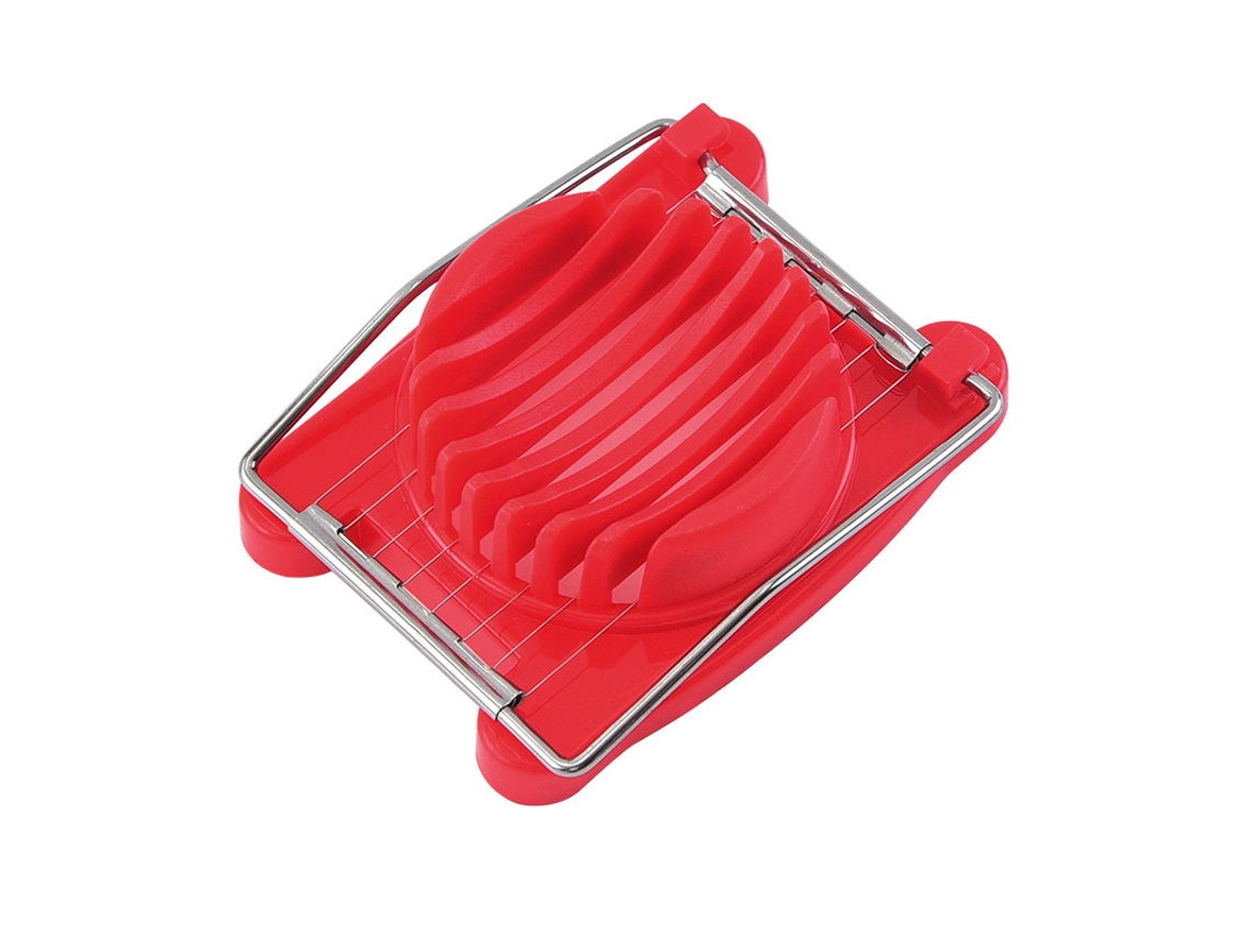 Cortador de huevos duros, fácil de cortar en rodajas, estructura robusta con alambres de acero inoxidable, patas antideslizantes, apto para lavadora.
