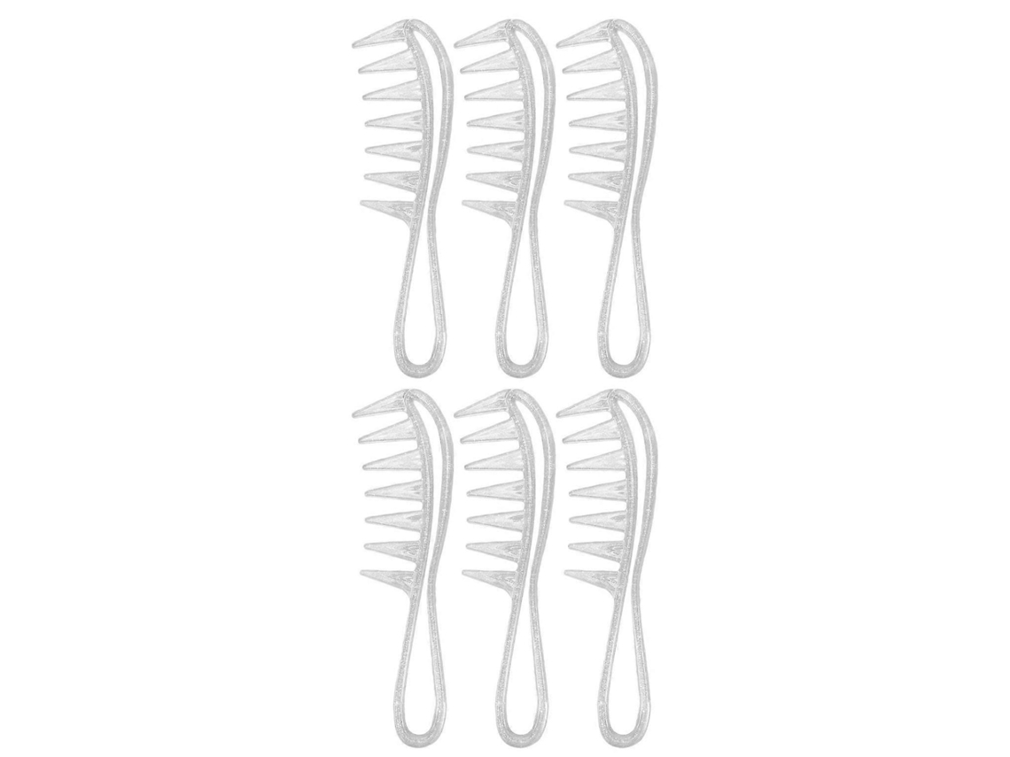 Paquete de 10 peines de dientes anchos para desenredar y peinar el cabello sin esfuerzo en Jinyubo Store