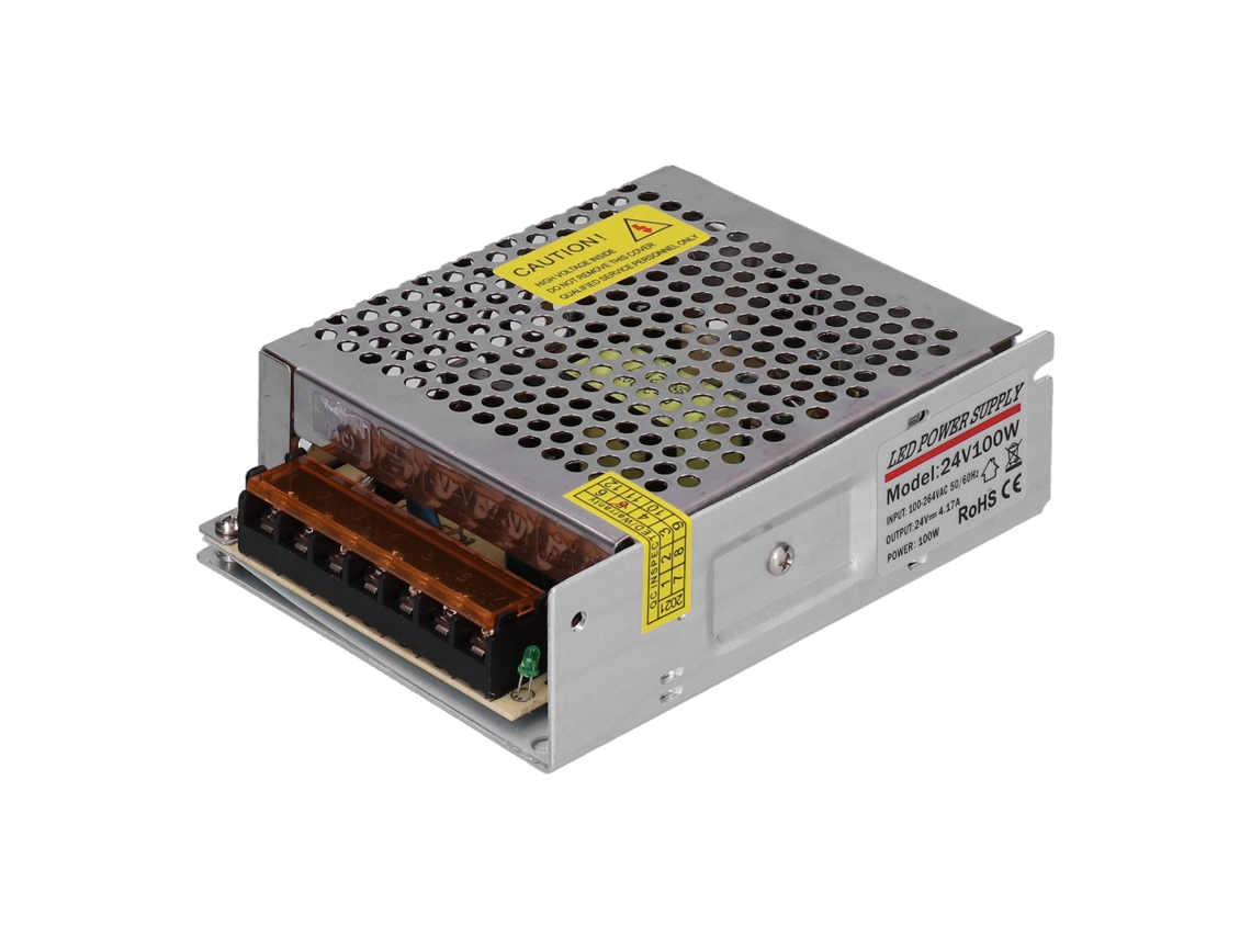Fuente De Alimentación Conmutada Regulada De 24 V Cc, 100 W, 4,17 A Para Sistemas De Vigilancia De Seguridad Led.