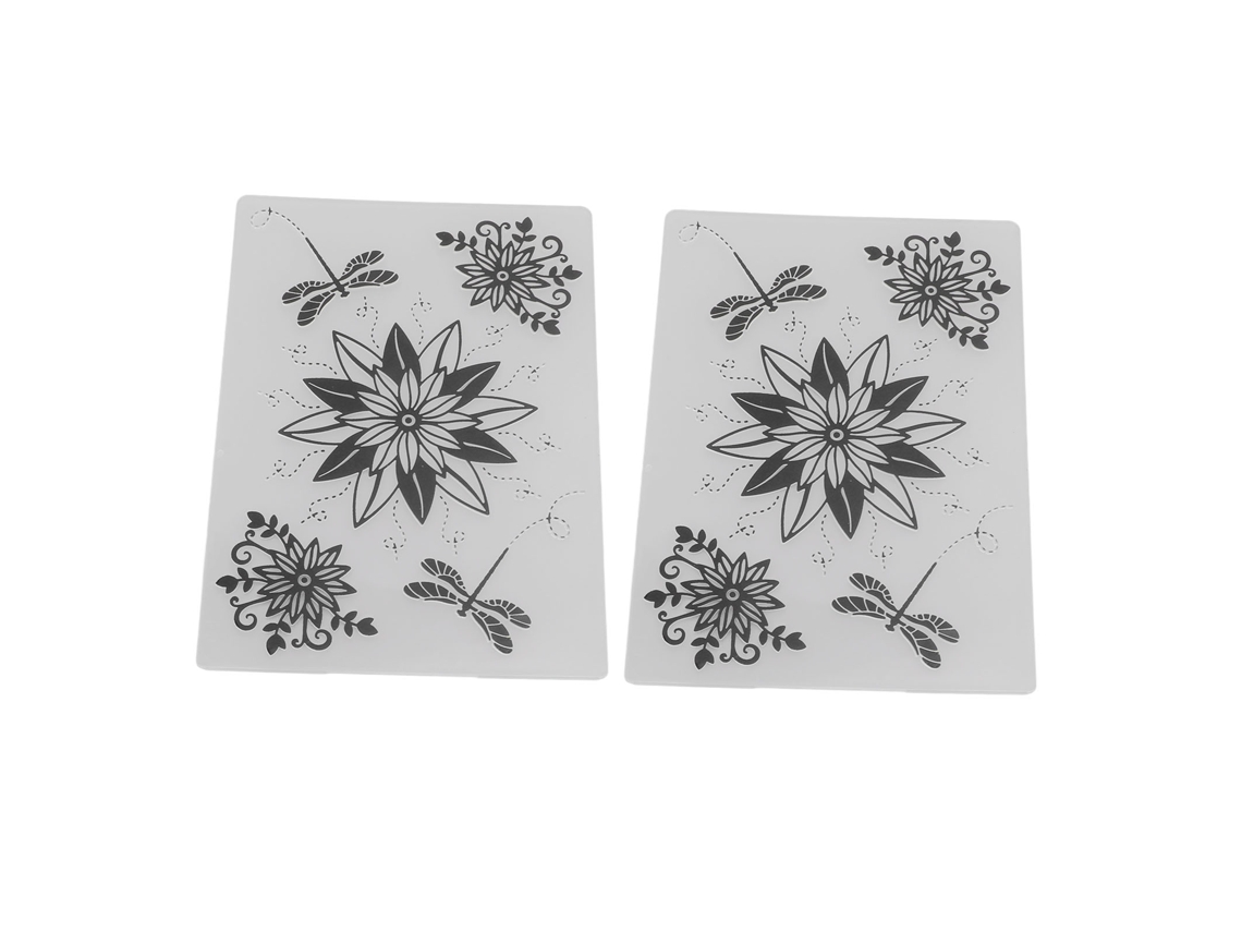 hermosas plantillas de relieve para tarjetas de invitación DIY con moldes de relieve
