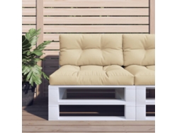Cojines de palets, 2 unidades, tela beige HARLANV1