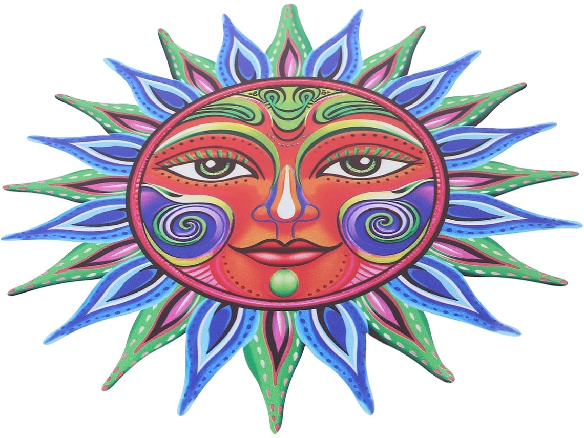 Decoración De Pared Hierro Con Forma Sol.
