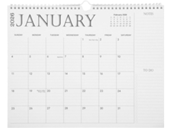 Calendario De Pared 2026, 18 Meses Con Festivos, Varios Países, Planificador Escolar Anual, Papel Resistente.