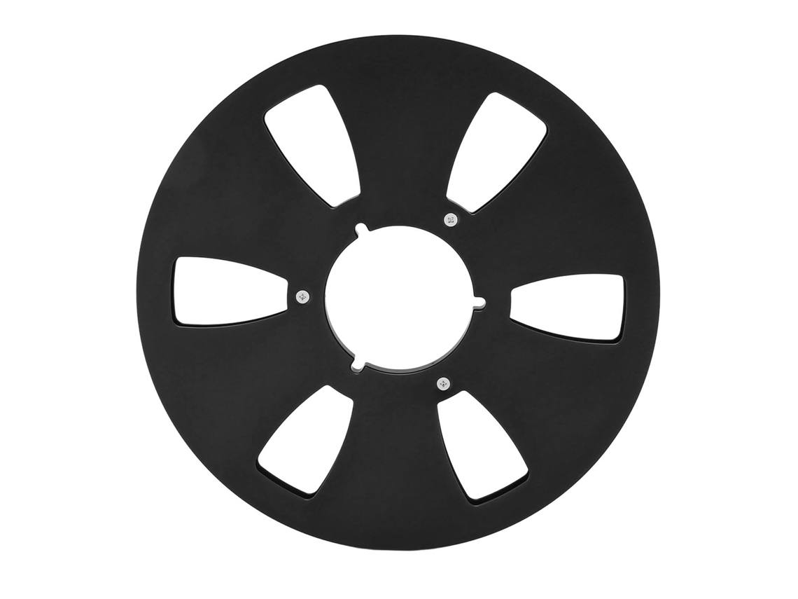 Carrete De Cinta Vacío De Aleación De Aluminio De 10 Pulgadas Y 1/4" Con 6 Orificios, Universal Para Grabadoras De Cinta.