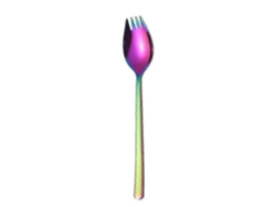 Cuchara-tenedor multifuncional 2 en 1 para ensalada de frutas, utensilio de cocina y restaurante F54