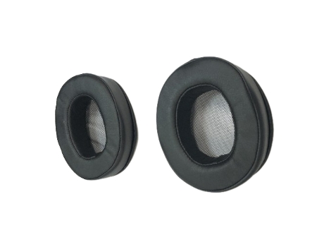 1 par de almohadillas de cuero proteico PU para SONY 1ABT Negro