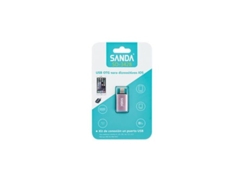Adaptador USB Hembra para Lightning Macho, SANDA SD-3428 Rosa