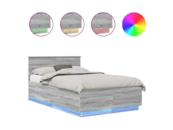 Maison Exclusive - Estructura De Cama Con Cabecera Gris Sonoma 135 X 190 Cm