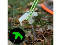 Clavo Espiral Luminiscente Para Tiendas De Campaña, Acero De Alta Resistencia, Camping, Senderismo Y Toldos.