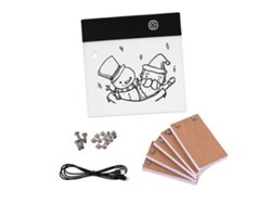 Kit de libro animado con panel de luz LED, 3 niveles de brillo, 300 hojas para dibujar y transferir | Sin marca