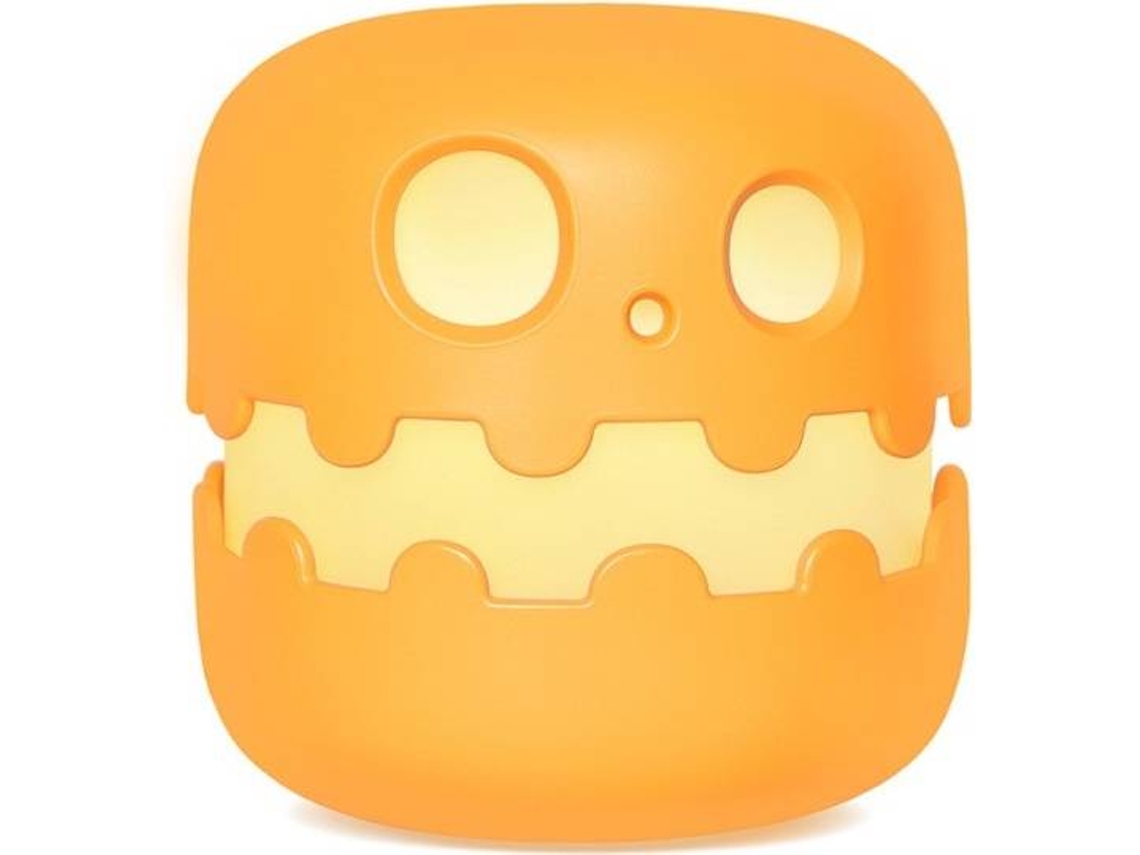 Lámpara de noche de calabaza espeluznante, linterna con interruptor, bonita y creativa lámpara de calabaza (naranja)
