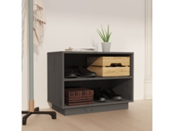 Zapatero Organizador 60X34X45 Cm Madera de Pino Maciza Gris
