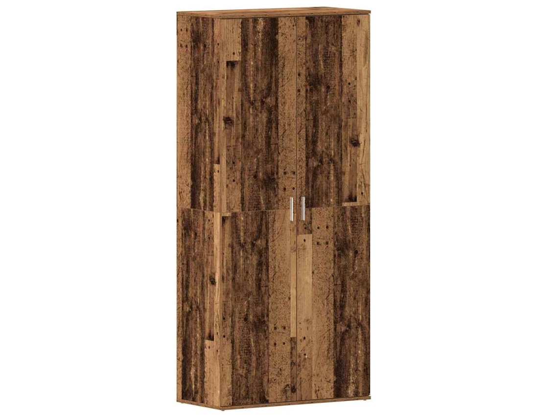 Zapatero con puerta de madera antigua y madera procesada MAISON EXCLUSIVE (80x39x178 cm)