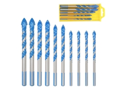 2026altiro-brocas Para Vidrio Y Cerámica, 10 Piezas, Brocas Triangulares Para Vidrio, Mármol, Madera Y Azulejos, 6 Mm/8 Mm/10 Mm/12 Mm