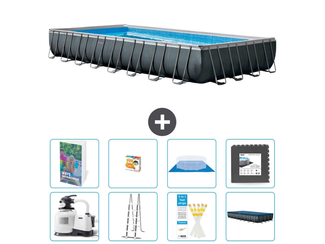 Intex Piscina Ultra Xtr Retangular - 975x488x132 Cm - 9-peças S525