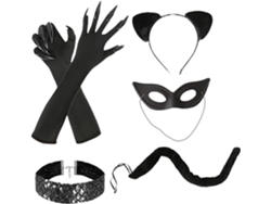 Déguisement De Chat Sexy Pour Femme Avec Accessoires | Conjunto Déguisement Super-héros Halloween