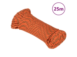 Cuerda De Barco Polipropileno Naranja 3 Mm 25 M
